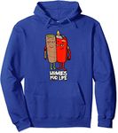 HATANSE Funny Homies for Life Weed Pullover Hoodie (Blue,XS)