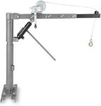 Garvee 1000 Lbs Pickup Truck Crane - Hydraulic Hoist with Manual Winch, 360° Swivel & 4 Adjustable Boom (500/600/700/1000 Lbs), Heavy Duty Lifting for Factory, Warehouse, Construction