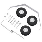 1 Set Aluminum Main Landing Gear Wheel Kit RC Airplane Cessna 182 Parts Replacement 40 Size ARF PNP