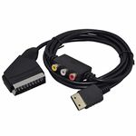 2 IN 1 RGB SCART + AV RCA OUTPUT CABLE CORD FOR SEGA DREAMCAST FOR PAL