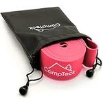 CampTeck Elastic Stretch Band for Ballet, Dance, Yoga, Aerobics, Workout, Pilates, Flexibility etc. – Pink, 150cm / 59" (S)