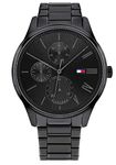 Tommy Hilfiger Analogue Multifunction Quartz Watch for Men with Black Stainless Steel Bracelet - 1791849