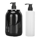 Massage Oil Bottle Warmer, LED Display Professional Massage Oil Warmer for Massage, Lotion Warmer for Home with Two Pump Bottle, for Spa Beauty Salon Barber Shops