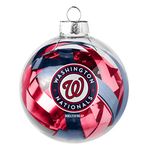 Boelter Brands MLB Washington Nationals Large Tinsel Ball Ornament