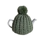 Sage Green Handmade Chunky Knitted Tea Cosy - Fits 1-2 Cup Teapot