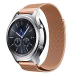 Dealfreez SIKAI Milanese Loop 22mm Metal Stainless Steel Band for Samsung Gear S3 Classic/Frontier/Samsung Galaxy Watch46mm / Fossil Q Founder/Fossil Q Grant/Amazfit Pace/Stratos (Rose Gold)