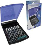 LEXIBOOK, Electronic travel chess set, 32 pieces, 64 difficulty levels, 1 to 2 players, Strategy game, Family board game, LCG500LXB