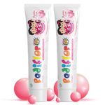 Pediflor Kidz Enamel Protection Cavity Protection Toothpaste -Bubble Gum Flavor (Pack of 2)