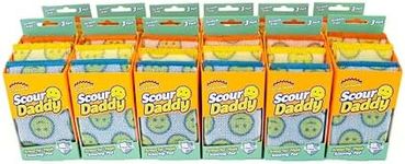 Scrub Daddy Scour Daddy Scouring Pad - Non Scratch Scouring Pad - Sponges for Dishes & Cleaning Supplies - Durable & Odor Resistant - 3 Count (12 Pack)