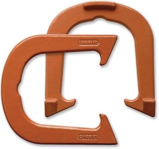 Legend Professional Pitching Horseshoes - Rustic Bronze Finish - NHPA Sanctioned for Tournament Play - Drop Forged Construction - One Pair (2 Shoes) - Medium Weight