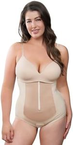 Bellefit Postpartum Compression Girdle with Front Zipper, Abdominal Recovery Beige
