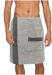 Sauna Kilt Sarong M-XXL Femmes ou Hommes de JEMIDI Gris Anthracite 100% Coton Kilt Saunasarong Serviette de Sauna (Hommes Gris)