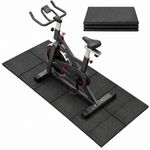 Vanexiss Treadmill Mat,156×75×0.6CM Foldable Walking Pad Mat,Waterproof Anti-Slip High-Density Indoor Floor Protector,Exercise Bike Mat for Treadmill,Stationary Bike,Elliptical (Black)