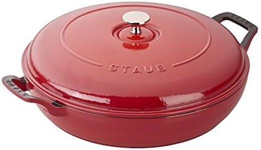 Staub Cast Iron 3.5-qt Braiser - Cherry, Made in France