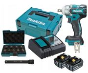 Makita DTW285RFJX Cordless Impact Wrench 18V LXT BL Brushless Cordless 3-Speed 1/2″ (12.7 mm) 280 N·m