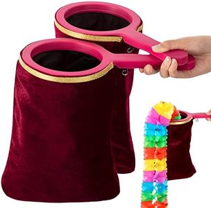 Wettarn 2 Pcs Magic Props Change Bag Magic Change Bag with Zipper Twisting Handle Make Things Appear Disappear Magic Trick Bag Magic Stage Prop Accessories for Kids Adults Boys Girls Gift