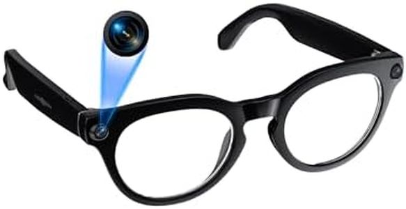 Orpnkna AI Smart Glasses with 8MP Camera, Continuous 12-Min 1200P Video Recording, Real-Time Translation & Voice Assistant, Open-Ear Bluetooth Audio for Vlogging, Travel & Meetings