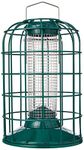 RSPB Hanging Wild Bird Squirrel Proof Peanut Feeder, In Metal, Heavy Duty for Outdoor & Garden Use,Green