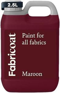 Fabricoat - Fabric Paint for Furniture - 85 oz / 2.5L Maroon - Restore or Change the Color of Couches, Chairs, Upholstery, Soft Furnishings, Car Interiors, Clothing, & Footwear