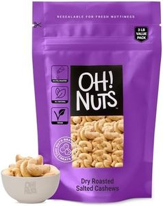Cashews Roasted Salted | 3 lb | Oven Dry Roasted Cashews | Packed in New York Zip-Seal Bag for Exceptional Freshness by Oh Nuts