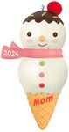 Hallmark Keepsake Christmas Ornament 2024, Mom Snowman Ice Cream Cone 2024, Gifts for Moms