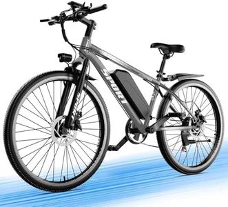 Misodo Electric Bike for Adults, 1500W Peak Mountain Ebike, 26" All-Terrain Electric Bicycle, 25 MPH 65 Miles Long Range, 48V 10.4Ah Removable Battery High-Step Commute E-Bike