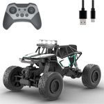 ELECTROBOTIC Off-Roader 4x4 RC Car | True 4-Wheel Drive | High-Speed Monster Truck with Bright Headlights | 1-Hour Playtime | Type-C Rechargeable | Remote Control Car for Kids & Adults - Green