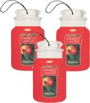 Yankee Candle Paper Car Jar Hanging Air Freshener MacIntosh Scent - 3 Packs