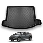 NOMAD Boot Liner Compatible with Honda Civic 2012-2017 Hatchback Recyclable Plastic (PE) Tailored Fit Floor Protector Guard Tray Black Custom Fitted Accessory Dog Friendly Waterproof with Raised Edges