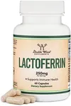 Lactoferrin 250mg per Serving (60 Capsules) Patented Bioferrin Lactoferrin - Superior Iron Supplement for Iron Deficiency and Immune Support by Double Wood Supplements