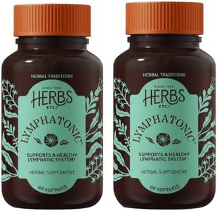 Herbs Etc. Lymphatonic Softgels, Immune & Lymphatic Support, 60 Ct, 2-Pack