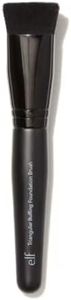 e.l.f. Triangular Buffing Foundation Brush, Flat-Top Makeup Brush For Applying Foundation Evenly, Made With Synthetic Bristles, Vegan & Cruelty-Free