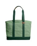 DailyObjects Mint Green-Forest Green Field Tote Bag |Canvas Tote Shoulder Bag Fits upto 14" Laptop for Women and Men Work & Daily Use|Handcrafted from premium cotton canvas for Work & Daily Use