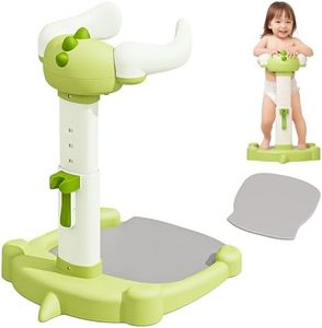 Joyfubabe Baby Shower Stand Bath Support Anti-Pinch Adjustable Height and Armrest Shower Tower with Anti-Slip Mat for Toddler Standing Up Themselves, Ideal Gift for Infants 6+ Months (Green)