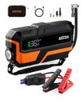 AstroAI M10 150PSI Car Battery Booster Jump Starter Tyre Inflator, Jump Starter Power Pack with Air Compressor, for 12V Vehicles (8L Petrol/6L Diesel), Intuitive LED Screen, Full Accessory Kit