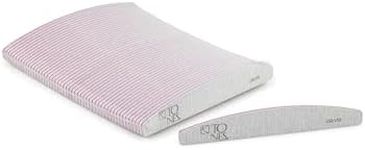 TONES 25pcs Professional Nail Files and Buffers 150/150 - Double Sided Nail File Ergonomic Emery Boards for Natural Acrylic Gel Nails, Perfect Shaper for Pedicure & Manicure or DIY Nails at Home