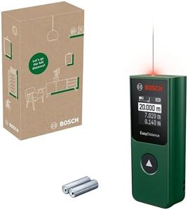 Bosch Laser-Entfernungsmesser EasyDistance 20 (einfache und präzise Messung bis 20 m, Hosentaschenformat, Ein-Tasten-Steuerung, in E-Commerce-Karton)
