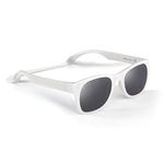 ROSHAMBO Unbreakable Baby Sunglasses with Strap BPA-free – Girls Boys 0-24 months Infants – Polarized Lens, Assembled in USA, Ice Ice Baby + Accessories, Fits Ages 0-2