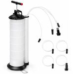 M.J COMFY-LIFE Manual Vacuum Oil Pump 7L – Fluid Extractor Suction Pump for Oil, Petrol & Fuel Transfer, Includes 4 Tubes, Suitable for Cars, Motorbikes & Marine Engines