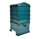 vidaXL Eco-friendly 4-Tray Worm Factory Composter Waste Bin System Gardening