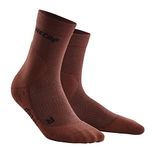 CEP - COLD WEATHER MID CUT SOCKS for women | Compression socks in dark orange made with merino wool for cold temperatures | Size III