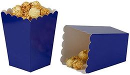 We Moment Navy blue Popcorn Boxes Cardboard Container For Party Supplies,Pack of 12