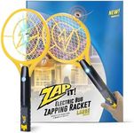 Zap It! Electric Fly Swatter Racket & Mosquito Zapper - High Duty 4,000 Volt Electric Bug Zapper Racket - Fly Killer USB Rechargeable Fly Zapper Indoor Safe - Large