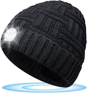 Regalos Navidad Originales para Hombre Mujer - Gorro con Luz Led Mujer Hombre Regalo Original para Amigo Invisible Gorras de Hombre Invierno Gadgets Tecnologicos Accesorios Pesca Gorro Running