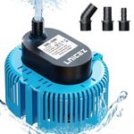 Lnicez Pool Cover Pump 3000L/H Low Investment Same Performance Submersible Water Pump, Pond Pump, Sump Pumps Submersible Pump, Fountain Pump, 3 Adapters No Horse