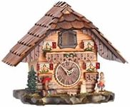 Trenkle Quartz Cuckoo Clock Black forest house with music TU 486 QM
