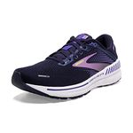 Brooks Women's Adrenaline GTS 22 Supportive Running Shoe, Peacoat/Blue Iris/Rhapsody, 5 Wide