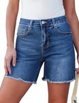 luvamia Denim Shorts Women Jean Shorts for Women Trendy Jean Shorts WomensJorts Medium Blue Women's Denim Shorts Stretchy Denim Shorts for Women Women's Jean Shorts Size Small Fits Size 4 Size 6