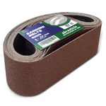 18 Pcs 3 x 24 Inch Assorted Aluminum Oxide Sanding Belt - 60/80/120/150/240/400 Grit