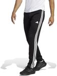 adidas Men's Train Essentials 3-Stripes Training Pants, Black/White, L